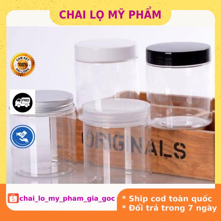 Hủ Đựng Kem ❤ GIÁ TỐT NHẤT ❤ Hủ nhựa pet 200g đựng mỹ phẩm, thực phẩm, đồ khô, ngũ cốc