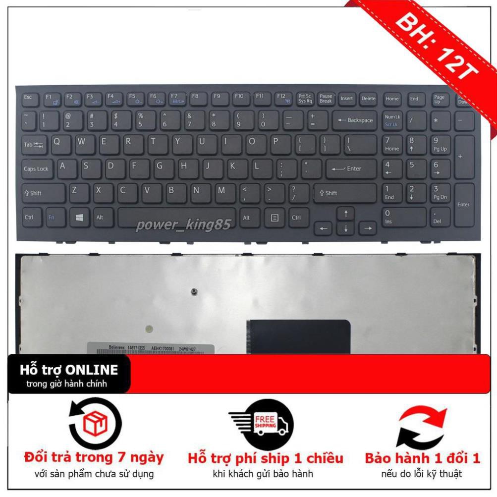 Bàn phím Sony VaioVPCEH17FX VPCEH18FX VPCEH22FX VPCEH23FX VPCEH24FX VPCEH25FX VPCEH27FX VPCEH32FX