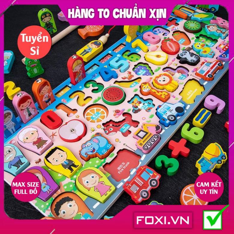 [FREESHIP HÀNG ĐẸP] Đồ chơi ghép hình bằng gỗ Foxi-Đồ chơi trẻ em lắp ráp trí tuệ-tăng trí thông minh và tập trung