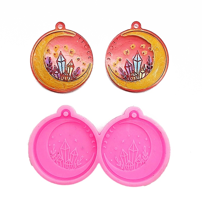 Khuôn Silicone Làm Mặt Dây Chuyền / Bông Tai Diy