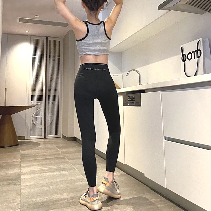 Quần legging nữ cạp cao,dáng dài, cạp chéo ,viền sọc kẻ trắng,gen bụng,nâng mông, tôn dáng gợi cảm | BigBuy360 - bigbuy360.vn