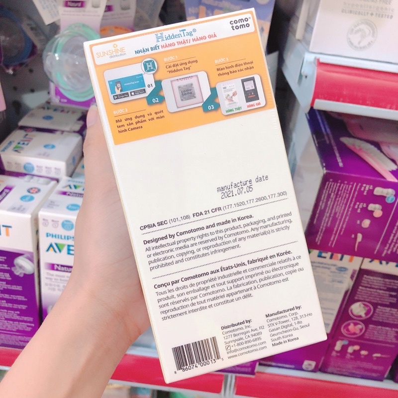 [CHÍNH HÃNG] Bình sữa silicone comotomo-phát hiện hàng giả hoàn tiền gấp đôi