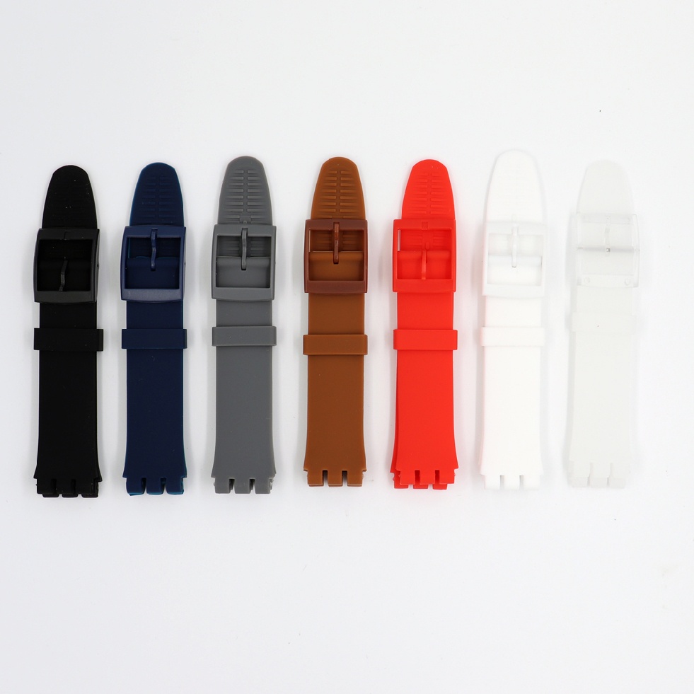 Dây đeo đồng hồ thay thế bằng cao su silicone 17mm 19mm cao cấp