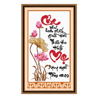 Tranh thêu Cha Mẹ ms 51197 <chưa thêu>