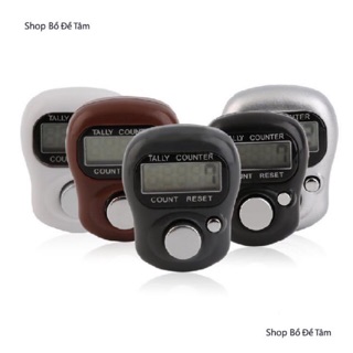 Máy bấm đếm số niệm Phật, lễ lạy, trì chú. Đồng hồ đếm số lượng, vòng đeo ngón tay đếm số Om Mani Padme Hum