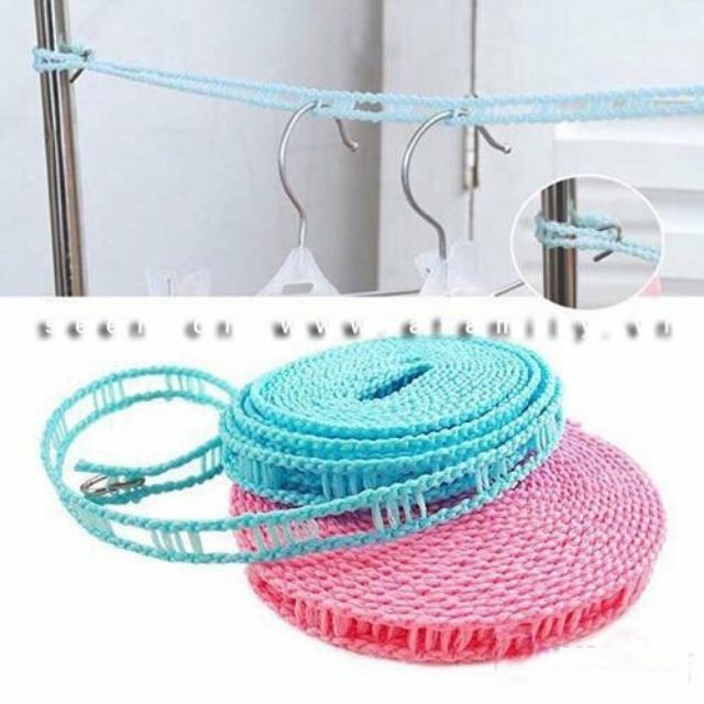 [FREESHIP] Dây phơi quần áo thông minh dài 5m
