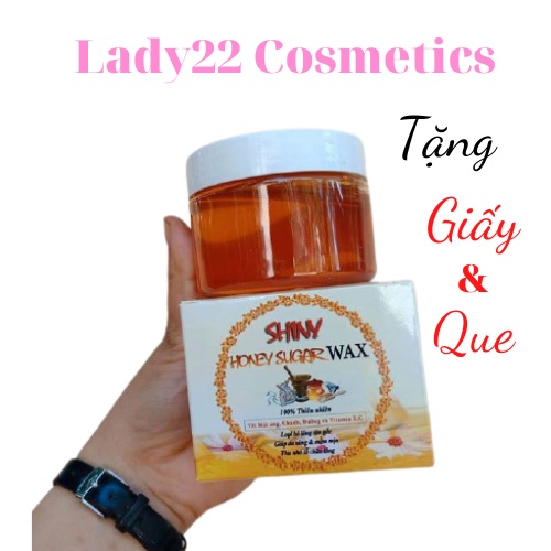 Wax Lông Shiny ,Tẩy Lông Shiny 250gr, Kem Tẩy Lông Nách,Chân,Tay, Triệt Lông Bikini,Sáp Wax Lông Tặng Giấy Và Que