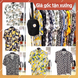 [ẢNH THẬT + GIÁ TỐT] , Sơ mi đi biển, Sơ mi họa tiết, Sơ mi hoa lá, Áo đôi, Áo nhóm