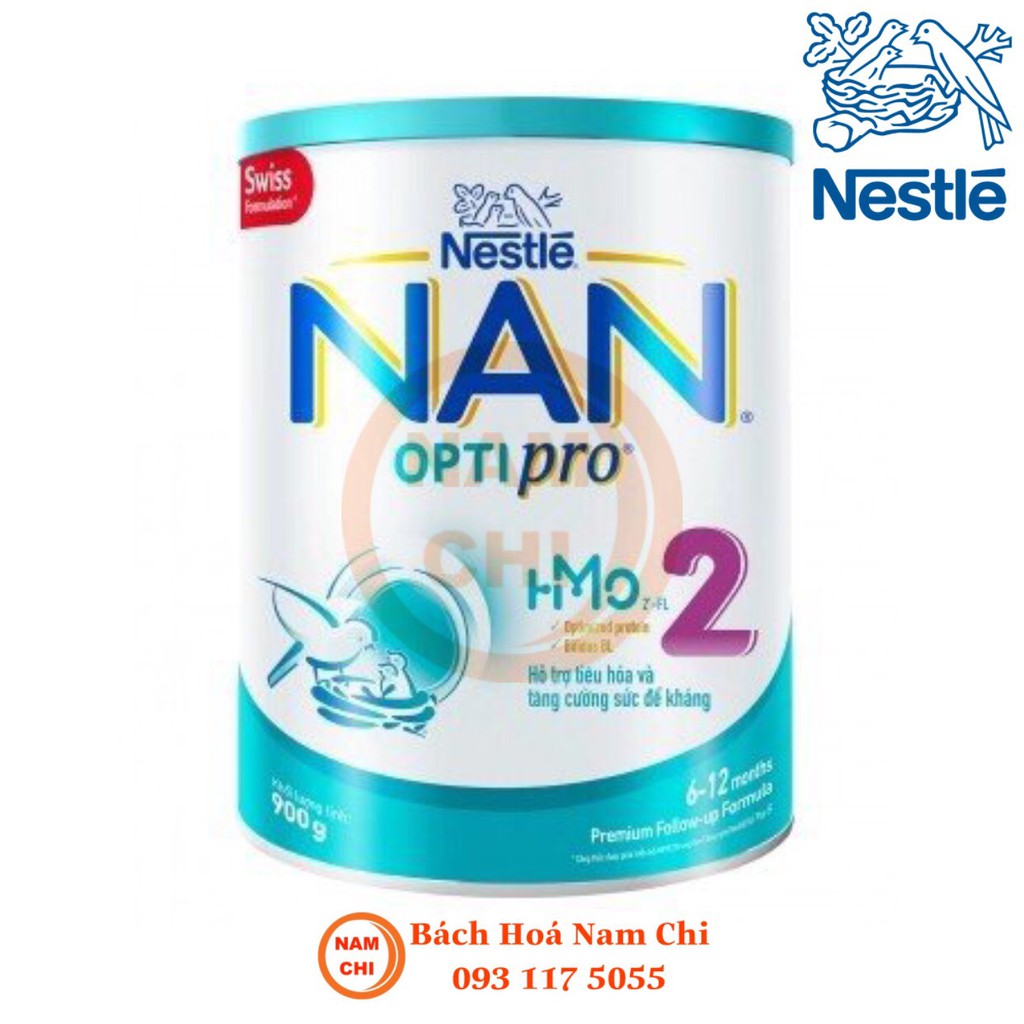 Sữa Bột NAN Optipro 2 800g Thuỵ Sĩ