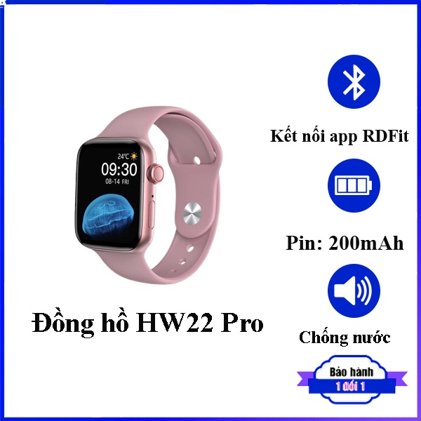 Đồng hồ thông minh HW22 Pro có hỗ trợ nghe gọi, có thể chống nước - Bảo hành 1 đổi 1