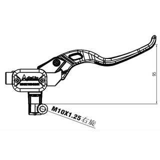 TAY PHANH (THẮNG) ADELIN KHÔNG CHỐNG GÃY + BÌNH DẦU LIỀN (PX-211R)