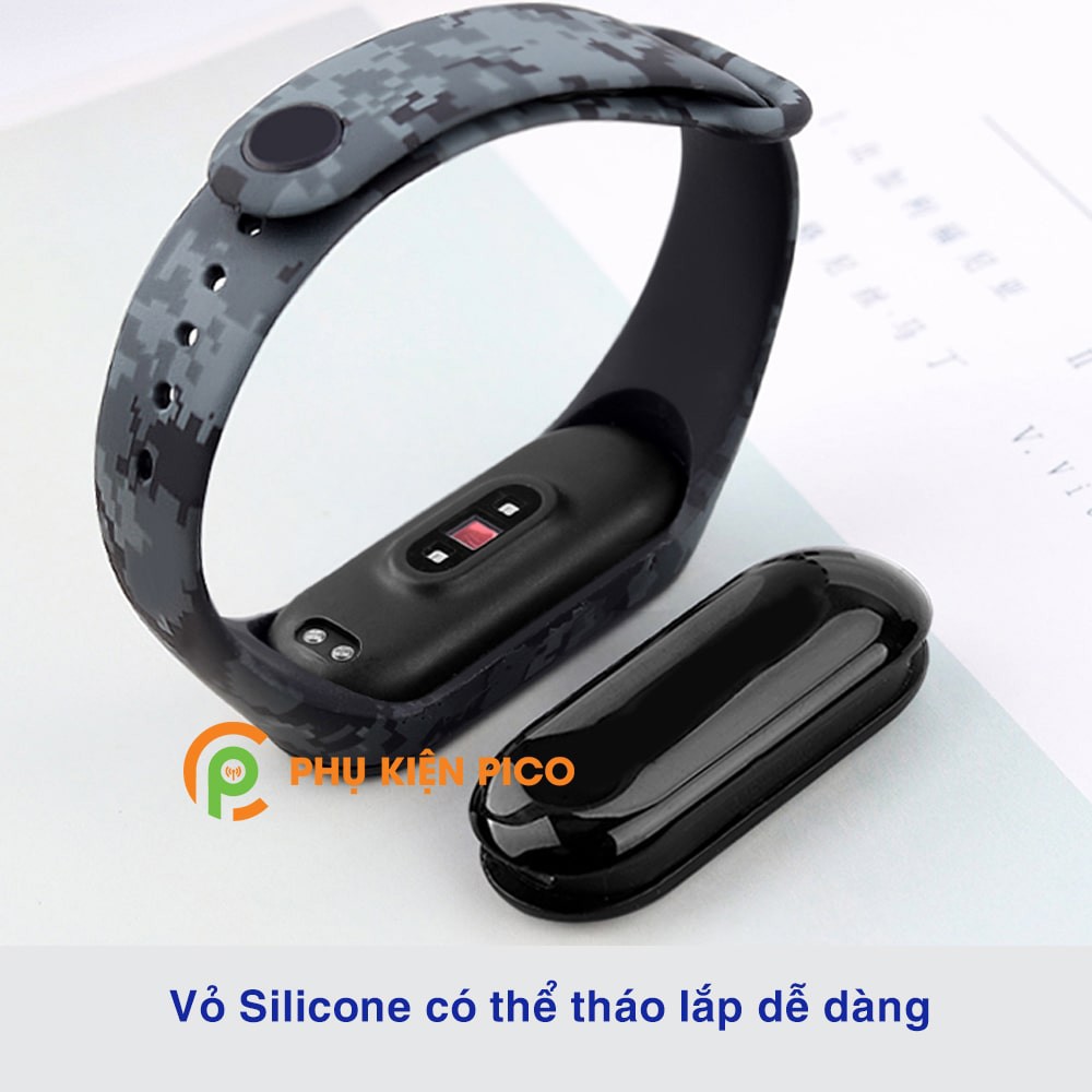 Dây đồng hồ Xiaomi Mi Band 6 cao cấp siêu mềm phong cách camo rằn ri nhiều màu - Dây silicon MiBand 6