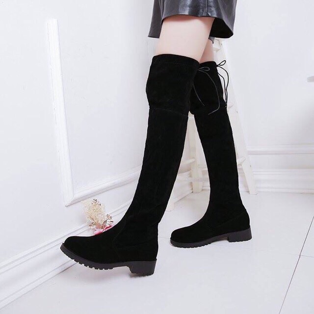 [ kèm video] Bốt đùi thời trang nữ đế bệt | BigBuy360 - bigbuy360.vn