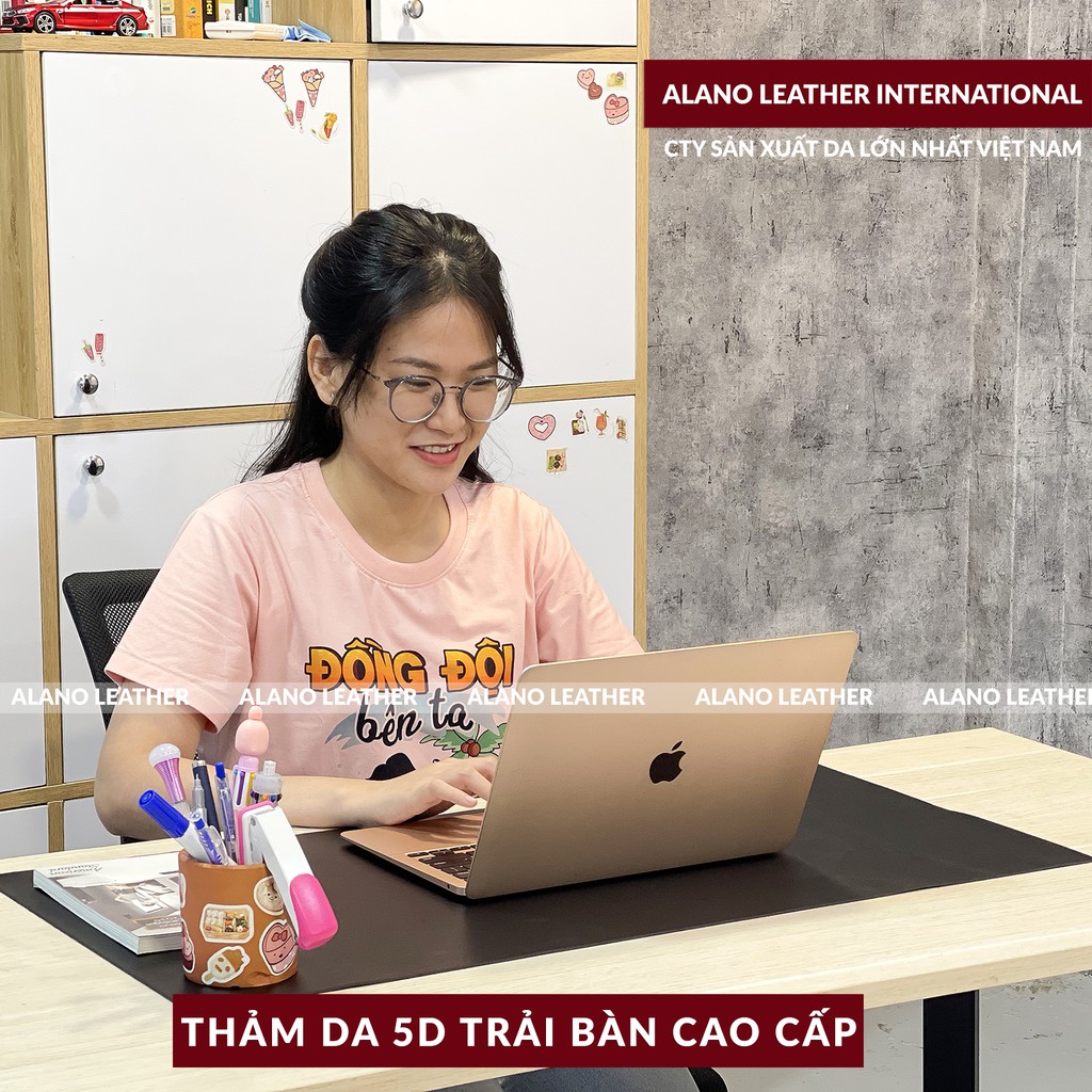 [Hình Thật / Giá Xưởng] Thảm Da Trải Bàn 5D Màu Nâu CaFe Chống Thấm, Chống Trầy, Tiện Lợi, Bảo hành 2 Năm Tại Xưởng