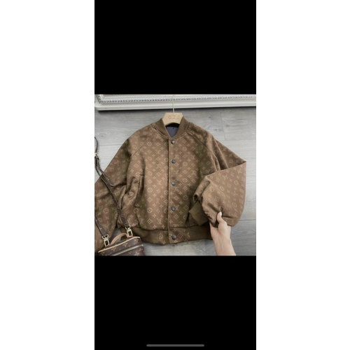 Áo Bomber Cúc Trơn Nâu Bo Chun LV Tôn Da Chất Dày Dặn | BigBuy360 - bigbuy360.vn