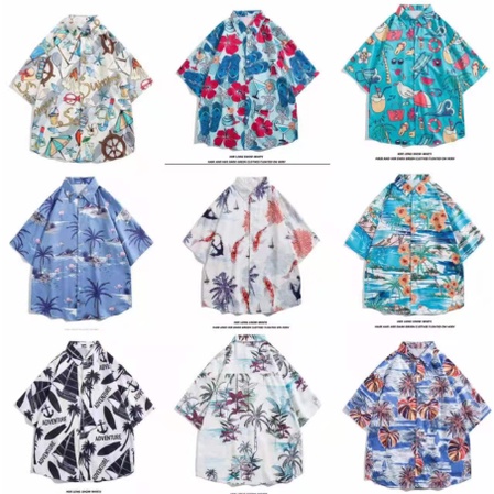 Áo sơ mi nam đi biển Hawaii cộc tay, thích hợp cho đi biển, thời trang, kiểu dáng rộng rãi, Hung Tubes.