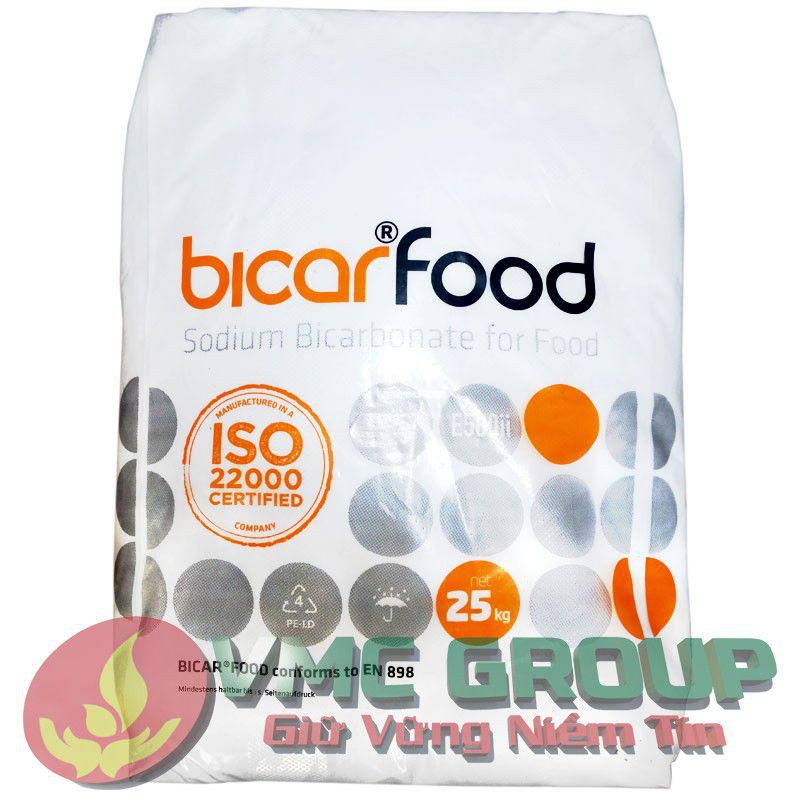 HÓA CHẤT THỦY SẢN Bicard food- NATRI BICARBONAT NaHCO3 BAO 25 KG