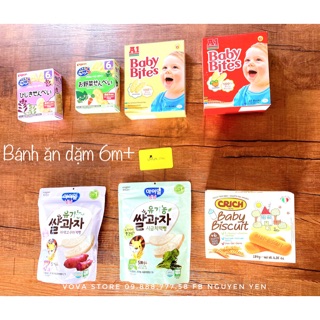 Bánh ăn dặm cho bé 6m