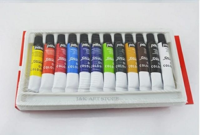 Màu VẼ Acrylic, Sơn Dầu PEBEO Pháp (1vĩ 12màu)