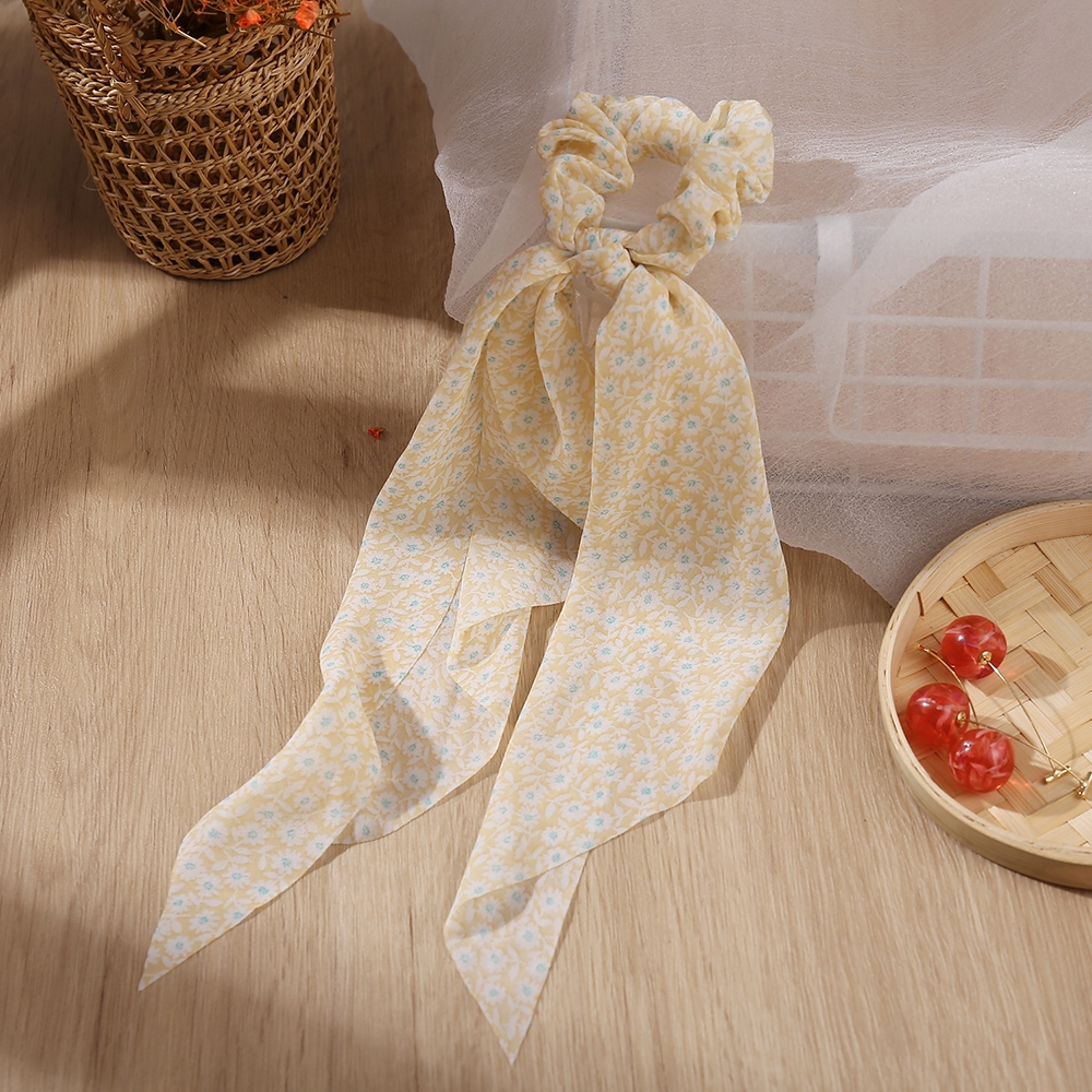 Dây Buộc Tóc Cao Su Co Giãn Đính Mặt Hoa Thời Trang Hàn Quốc Cho Nữ