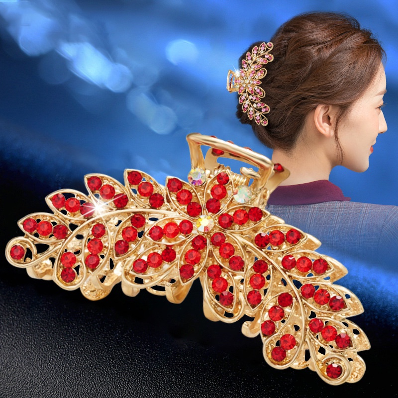 Kẹp Tóc Hình Hoa Đính Đá Phong Cách Thời Trang Hàn Quốc