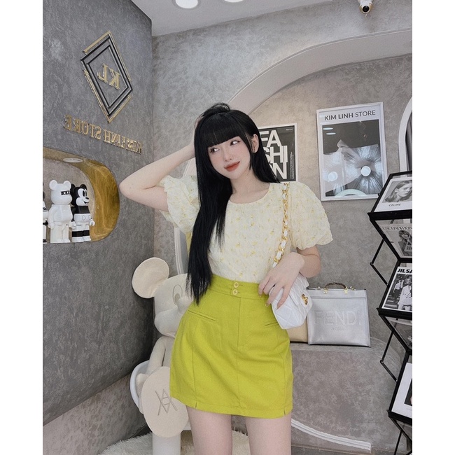 BIGSIZE HIẾU HIẾU ( Set hoa xốp kèm chân váy 55-100kg )
