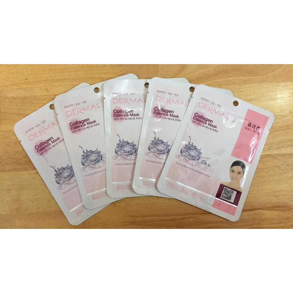 5 x Mặt Nạ Dermal dưỡng ẩm (Collagen)