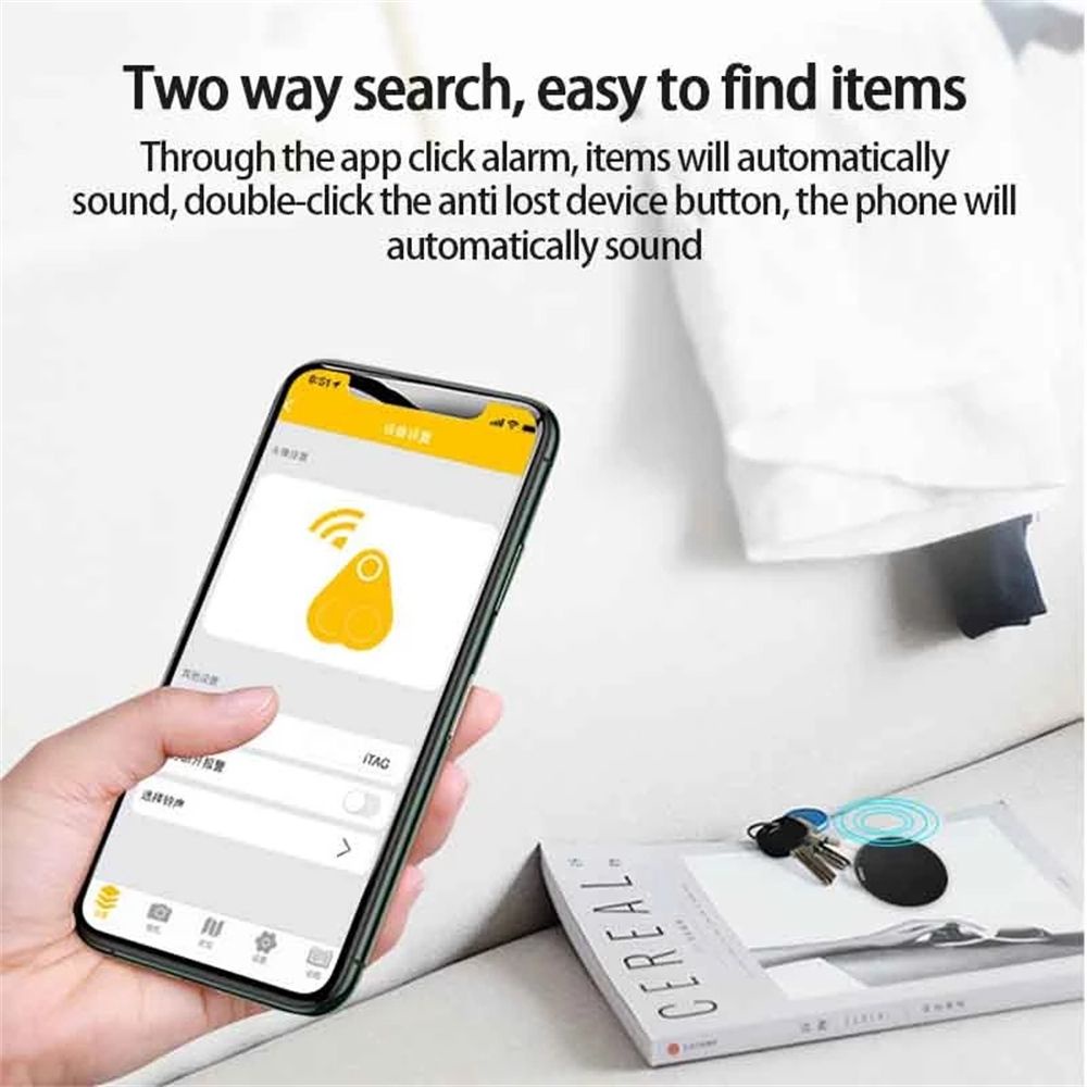 MALCOLM Practical Wireless Tracker Need App Smart Tag Activity Trackers Wireless Bluetooth Anti-lost For Pet Dog Cat Kids Mini Bluetooth 5.0 Wallet Key Finder Locator Device/Multicolor