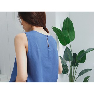 Chicka Chicka - Áo Blue sleeveless croptop