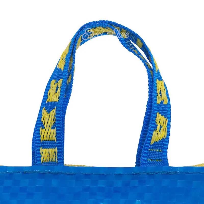 Oeteo Cửa Hàng Mặt Dây Chuyền Túi Dệt Mini Màu Xanh Lam Sáng Tạo