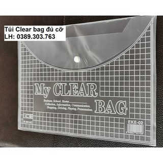 01 Tập 20 túi clearbag (loại dày cỡ A4)