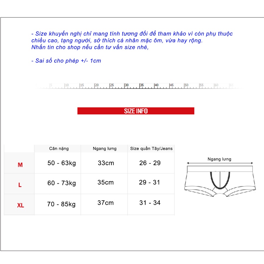Quần lót boxer thun lưới lỗ thoáng mát QSHOP QX720
