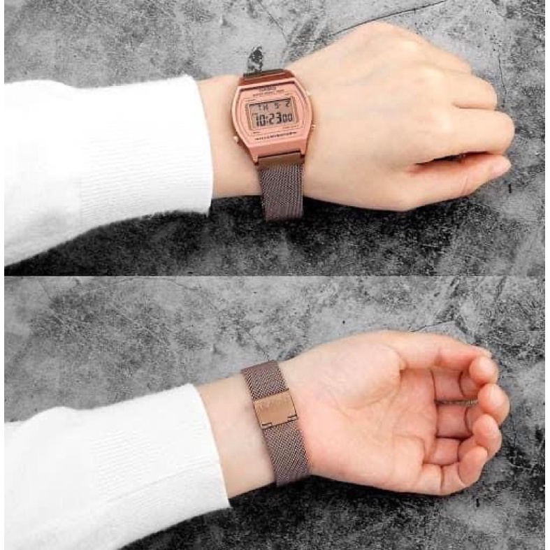 Đồng hồ nữ dây mesh lưới sang trọng b640wmr-5a chính hãng fullbox