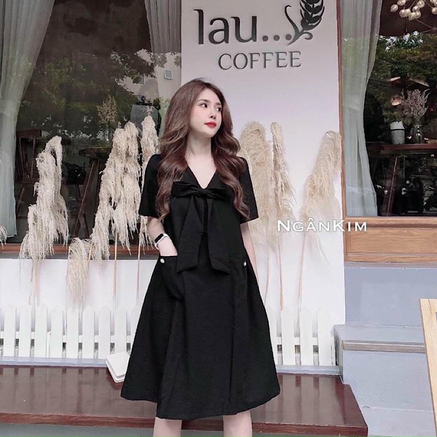 TT 65 - đầm maxi nữ - thiết kế nơ ngực xinh xỉu - BEST SELLER