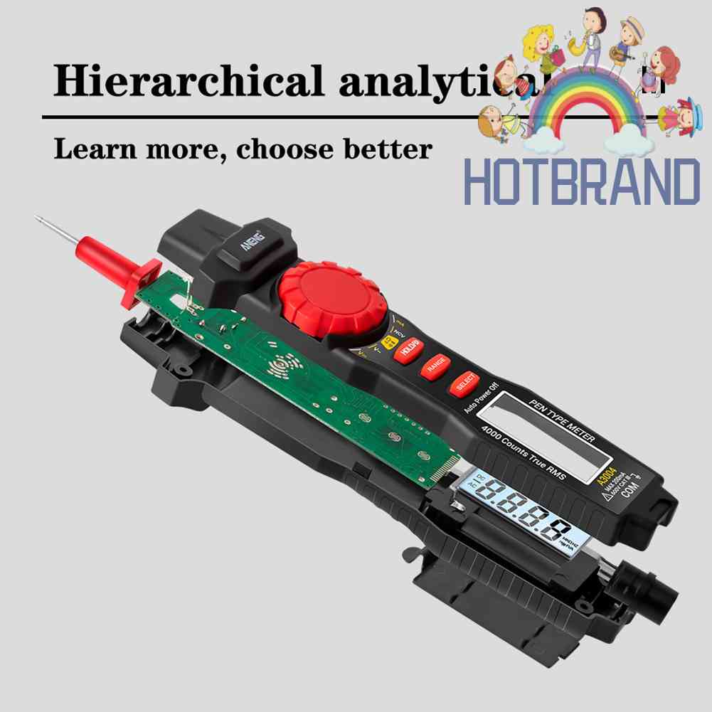 Bút Thử Điện ANENG A3004 Hiển Thị Màn Hình LCD 4000 Dạng Bút