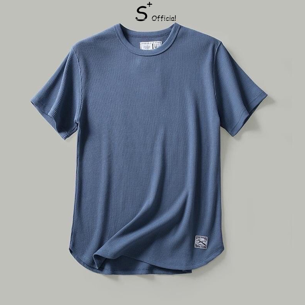 Áo thun nam form rộng unisex chất tổ ong cao cấp SPLUS dày dặn thoáng mát - AT003