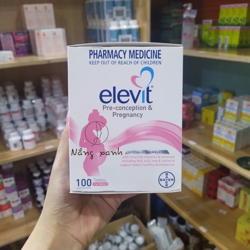 ELEVIT Bầu Úc - Vitamin Tổng Hợp cho mẹ Bầu 100 viên, giúp mẹ khỏe con phát triển tốt [mẫu mới, date xa]