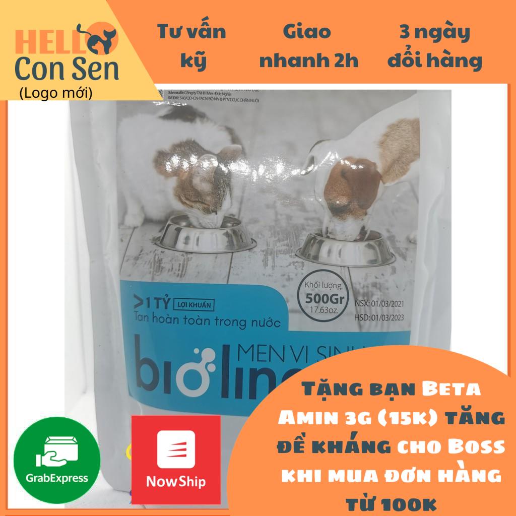 Men vi sinh BIOLINE MBR9 500g chăm chó con đề kháng tốt