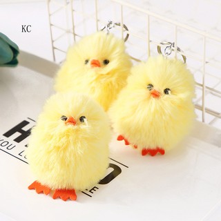 Móc khóa gà bông dễ thương