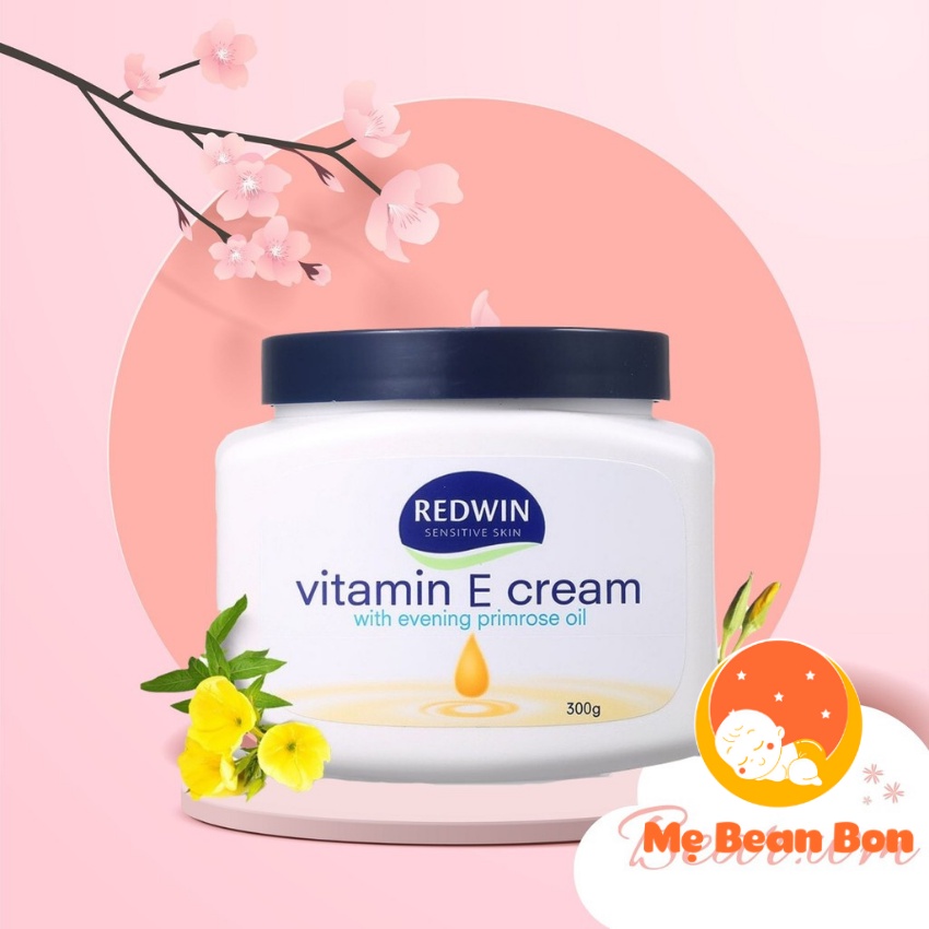 Kem dưỡng ẩm da trắng da cao cấp REDWIN Vitamin E Cream 300g Úc làm mềm làn da giúp khóa độ ẩm sâu trong da mịn màng