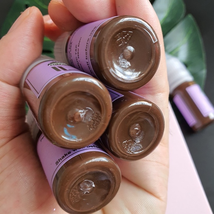 Mực tập phun xăm trên da giả, mực xăm màu đỏ, bám nhanh màu tươi