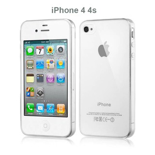 Ốp lưng silicone TPU mỏng trong suốt dành cho điện thoại iphone 4s