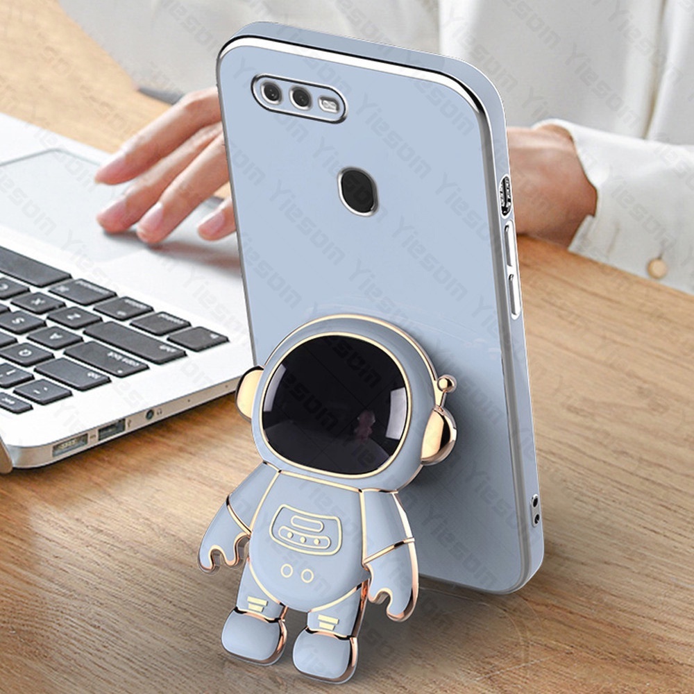 Ốp Điện Thoại Silicon Mềm Có Giá Đỡ Hình Phi Hành Gia Dành Cho OPPO F11 F11 Pro F9 F7 F5 F1S F17 F17 Pro