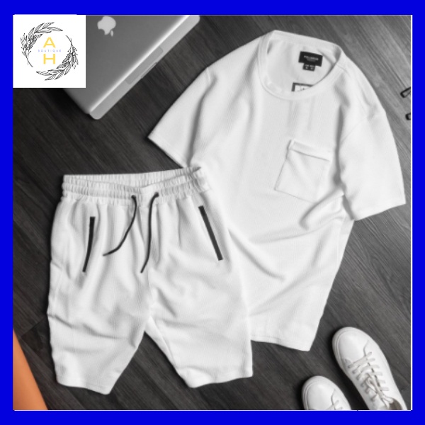 Bộ thể thao nam mùa hè mặc ở nhà chất cotton xốp thái siêu xịn, đồ bộ quần áo mùa hè cộc tay