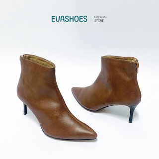 Boot Cổ Cao EVASHOES Gót Nhọn Da PU 7cm BOOT108