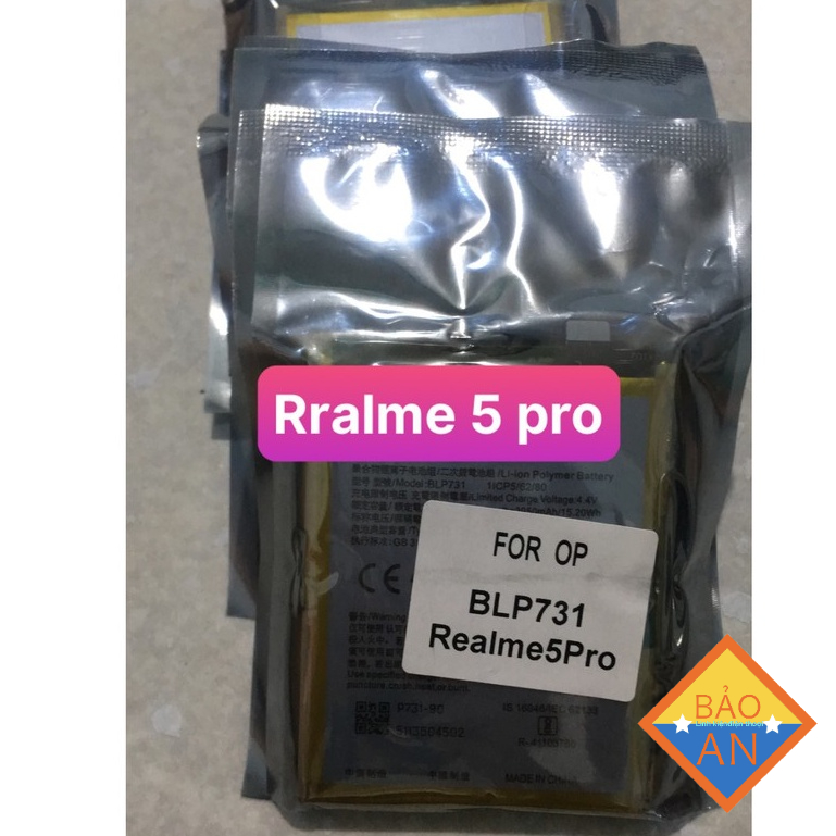 Pin Oppo Realme 5 Pro,Pin Realme 5 Pro,Pin blp 731 Dung Lượng 4035mAh Hàng Zin