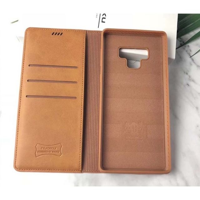 Bao da dạng ví cho Galaxy Note 9 hiệu Nuoku xịn chính hãng