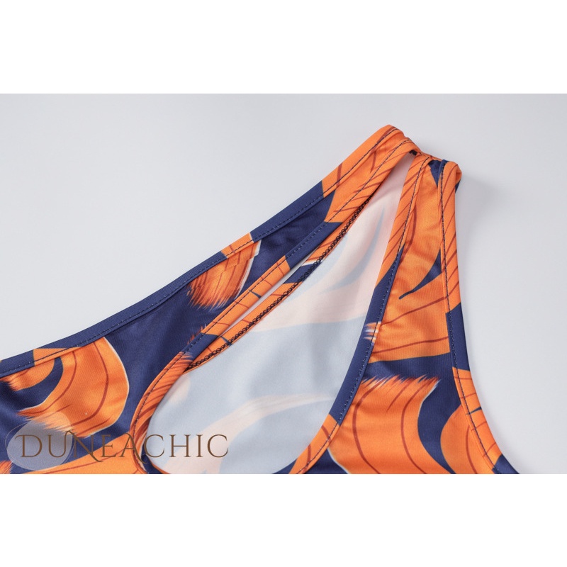 DUNEA Đầm Dáng Ôm Trễ Vai In Họa Tiết Thời Trang Cho Nữ