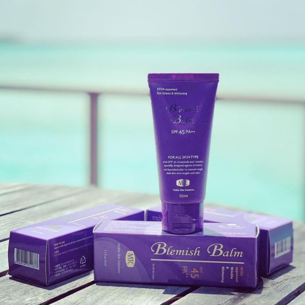 Kem nền chống nắng Blemish Balm, Daily Sun Protector- MTC Skin dưỡng da mịn màng, trắng sáng, mờ vết nhăn