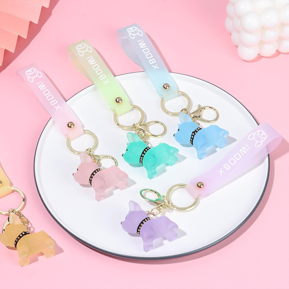 Móc Khóa Hình Chó Bull Nhiều Màu Dễ Thương Chống Thấm Nước